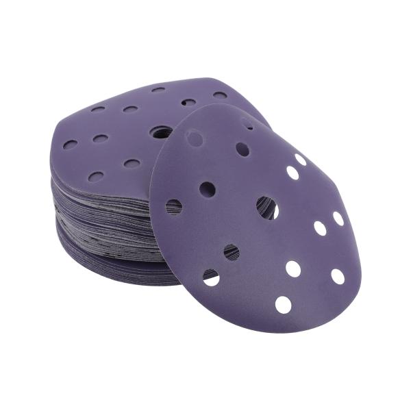 Partuto 50 Pcs 6" 15 Hole 400 Grit Universal Sandi...