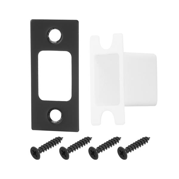 uxcell 3セット ドアストライクプレート 57mm x 25.5mmステンレススチールラッチデ...