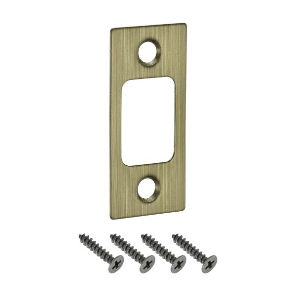 uxcell ドアストライクプレート 57mmx25.5mm ステンレススチール ラッチ デッドボル...