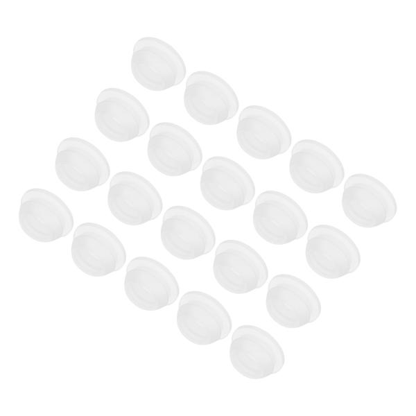 uxcell 20個 シリコンスナップインロッキングホールプラグ 12mm取り付け直径狭溝幅2mmパ...