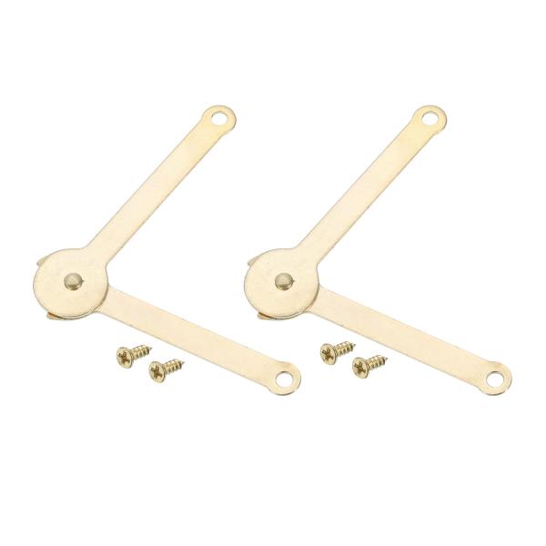 uxcell 蓋サポートヒンジ 180度回転可能 折りたたみヒンジ リフト サポート 蓋 ステイ ヒ...