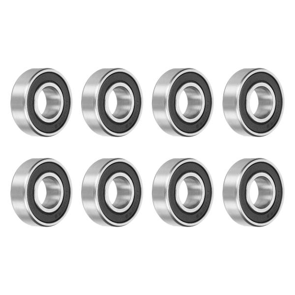 uxcell 深溝ボールベアリング 6202-2RS クロム鋼ベアリング ダブルラバーシールド精密ベ...