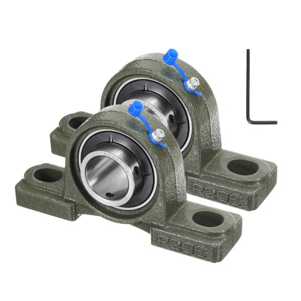 uxcell UCP206-19 ピローブロックベアリング 1-3/16"ボア セルフアラインメント...