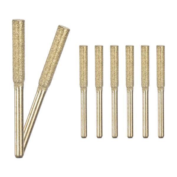 M METERXITY 8パック5/32"チタンメッキダイヤモンドチェーンソーシャープナー 高硬度研...