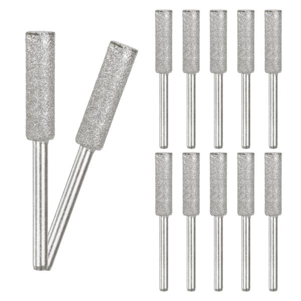 M METERXITY 12パック7/32"チタンメッキダイヤモンドチェーンソーシャープナー 高硬度...
