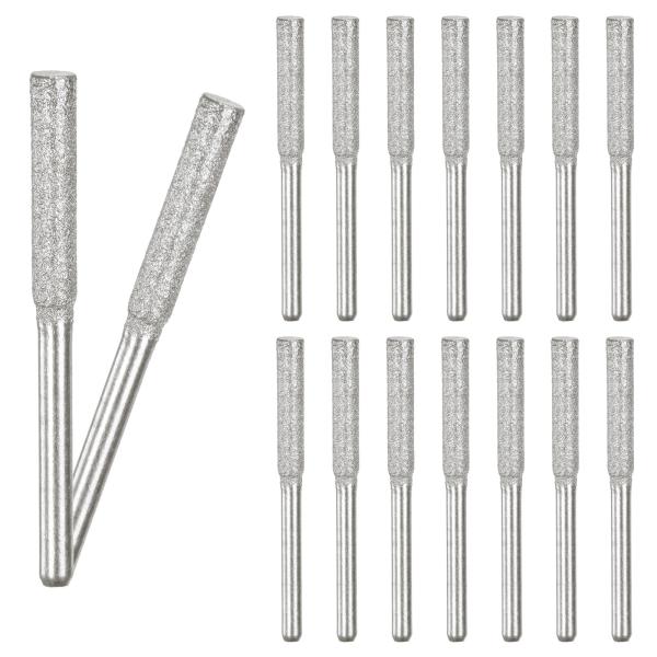 M METERXITY 16パック5/32"チタンメッキダイヤモンドチェーンソーシャープナー 高硬度...