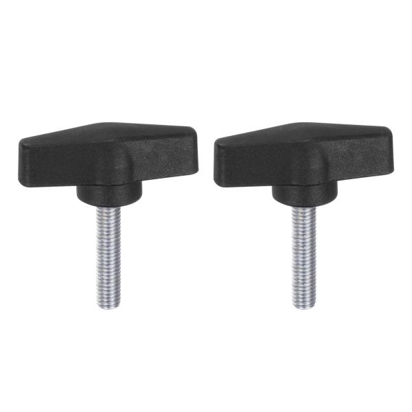 uxcell ティーウィングノブ 2個 M8 x 35mm メトリック オスネジスタッド 55mm ...