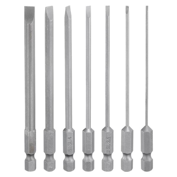 uxcell 7個 スロットドライバービットセット SL1.6/SL2.0/SL2.5/SL3.0/...