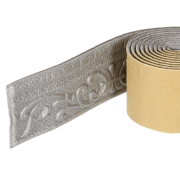 uxcell 自己接着式 フォーム成形トリム 3"×7.54フィート 柔軟な壁紙ボーダー3Dウォール...
