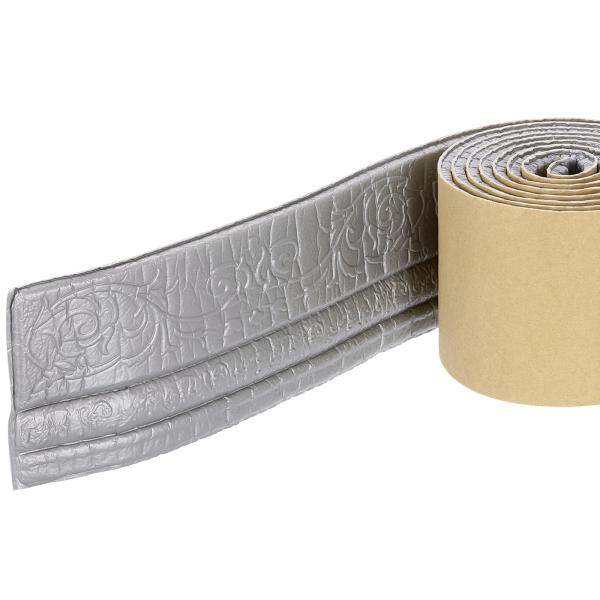 uxcell 自己接着型フォーム成形トリム 4"×7.54フィート 柔軟な壁紙ボーダー3Dウォールエ...