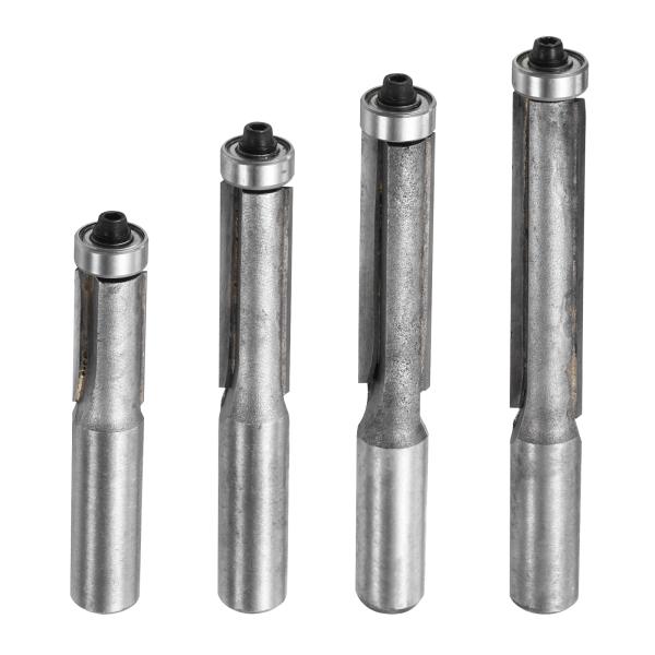 uxcell フラッシュトリムルータービットセット 1/2インチシャンク 1/2"切削径 超硬チップ...