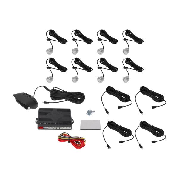 Motoforti 車載車両リバースバックアップレーダーシステムリバースパーキングセンサー距離検出シ...