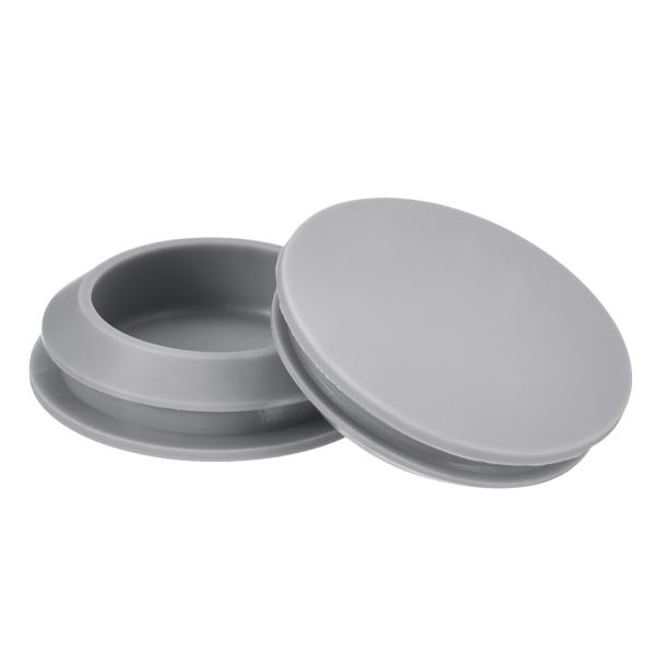 uxcell 5個 シリコンプラグ 25-27mm 穴用ラバーラウンドスナップインロッキングホールプ...