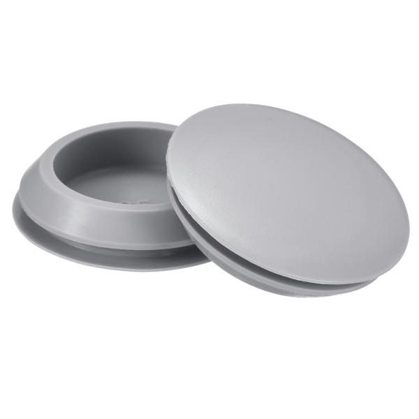 uxcell 3個 シリコンプラグ 35-38mm 穴用ラバーラウンドスナップインロッキングホールプ...