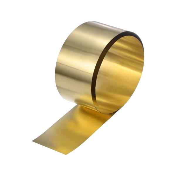 M METERXITY 真鍮シートロール 39"x 2"x 0.004"(LxWxT)金属箔プレート...