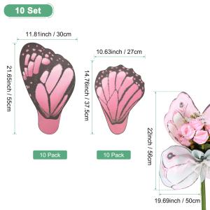 M METERXITY 20シートの蝶々と花柄...の詳細画像3