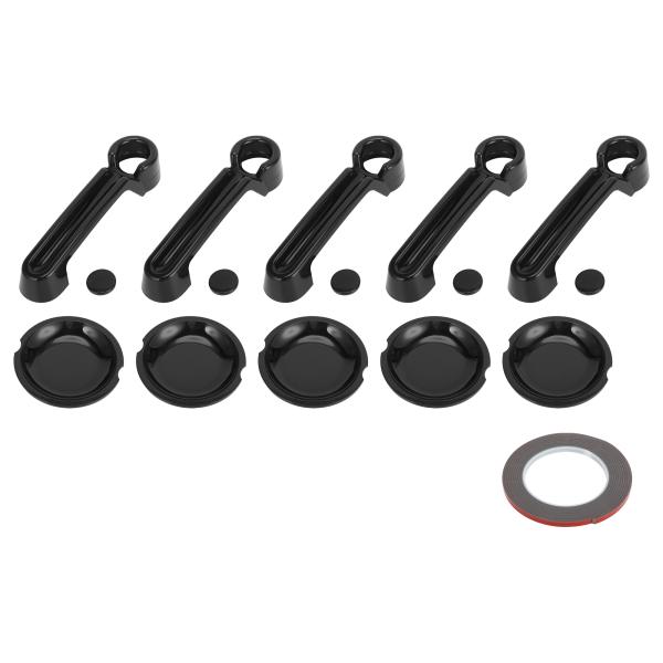 HOPESPANNER Jeepに対応ラングラーJK JKU 2007-2018用のブラックドアハン...