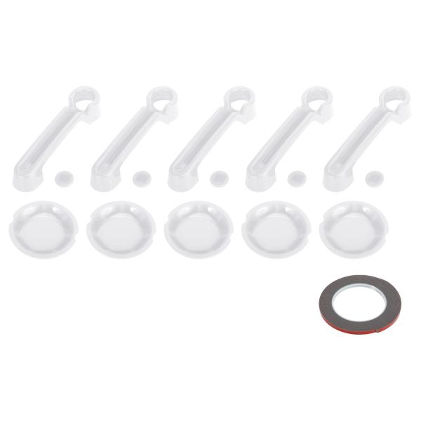 HOPESPANNER Jeepに対応ラングラーJK JKU 2007-2018用のホワイトドアハン...