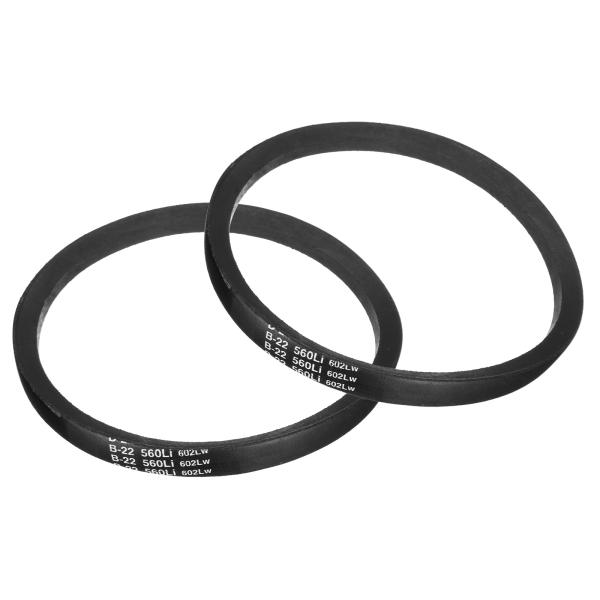 uxcell 2個のB22ラバーVベルト BセクションVベルト24.7"外周×0.67"幅×0.43...