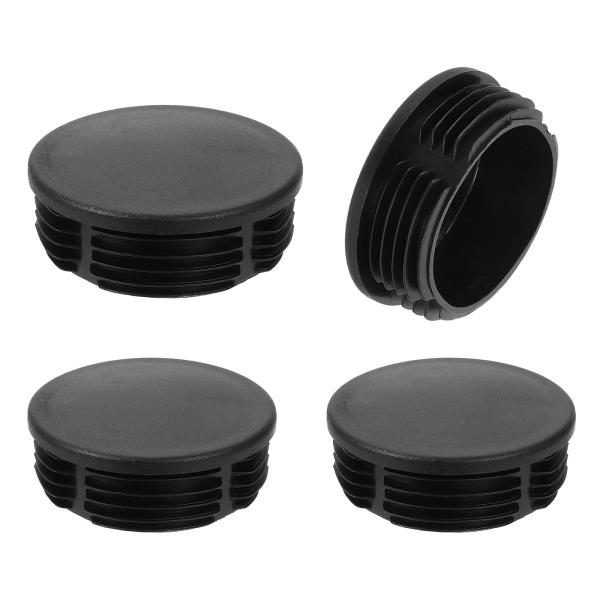 uxcell 4個の丸形プラスチックプラグ チュービングエンドキャッププラグ 84.5mm（3.33...