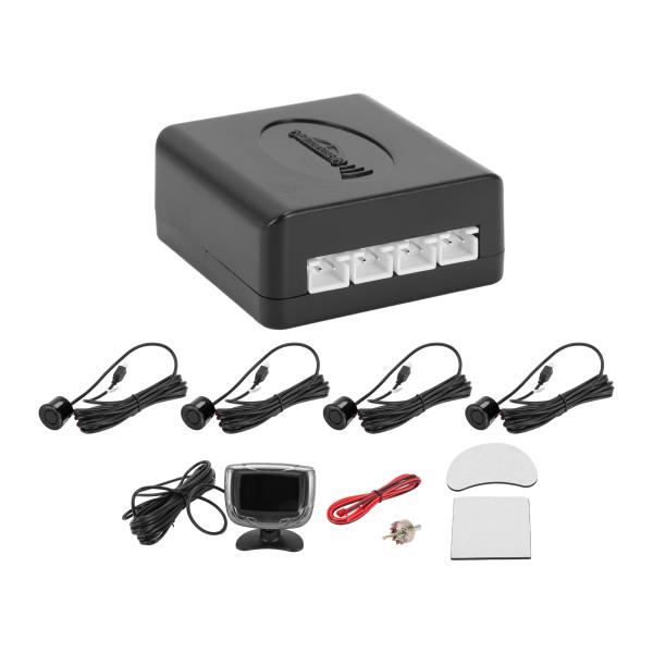 Hihaha 自動車リバースバックアップレーダーシステムLCD距離表示リバースパーキング センサー距...