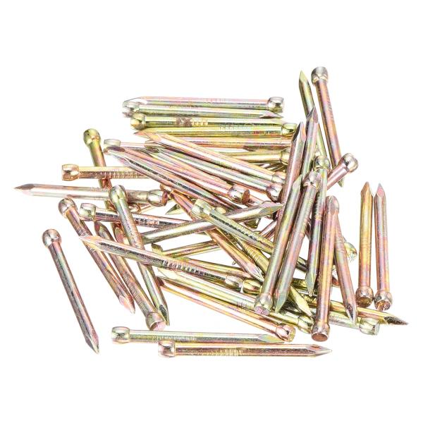 uxcell 28mm 1.1"ハンドドライブハードウェアカーボン鋼釘ロストヘッド釘50本 カラージ...