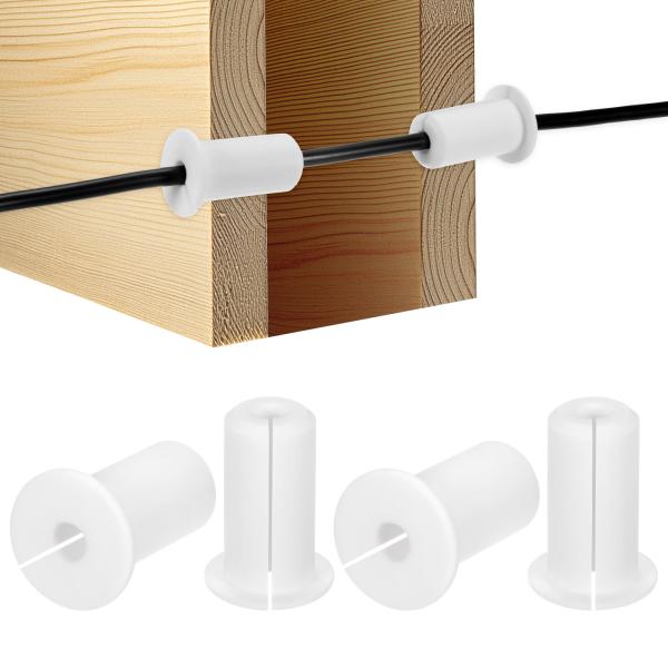 M METERXITY 4パックのケーブルルーティングキット 3/4"の壁穴用シリコン製ケーブル通し...