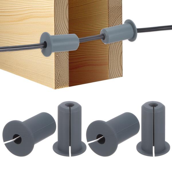 M METERXITY 4パックのケーブルルーティングキット 3/4"の壁穴用シリコン製ケーブル通し...