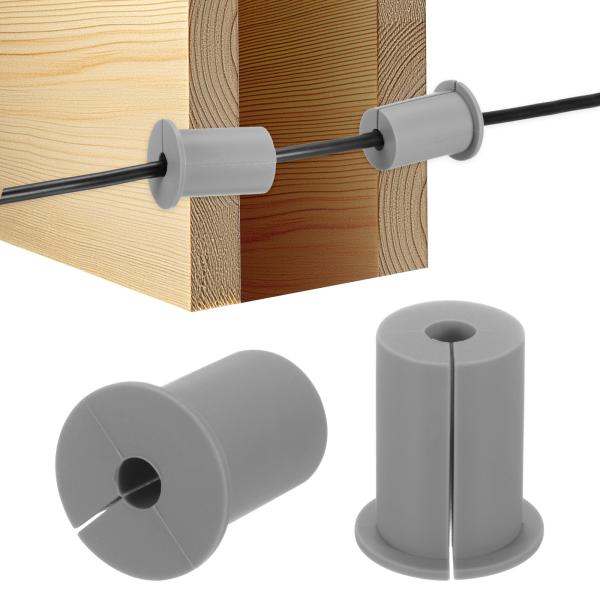 M METERXITY 2パックのケーブルルーティングキット 1"の壁穴用シリコン製ケーブル通し壁グ...