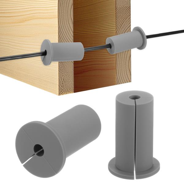 M METERXITY 2パックのケーブルルーティングキット 1"の壁穴用シリコン製ケーブル通し壁グ...