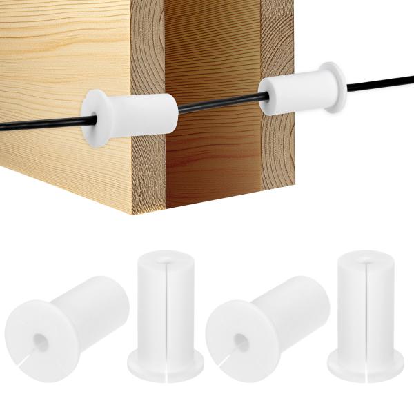 M METERXITY 4パックのケーブルルーティングキット 1"の壁穴用シリコン製ケーブル通し壁グ...