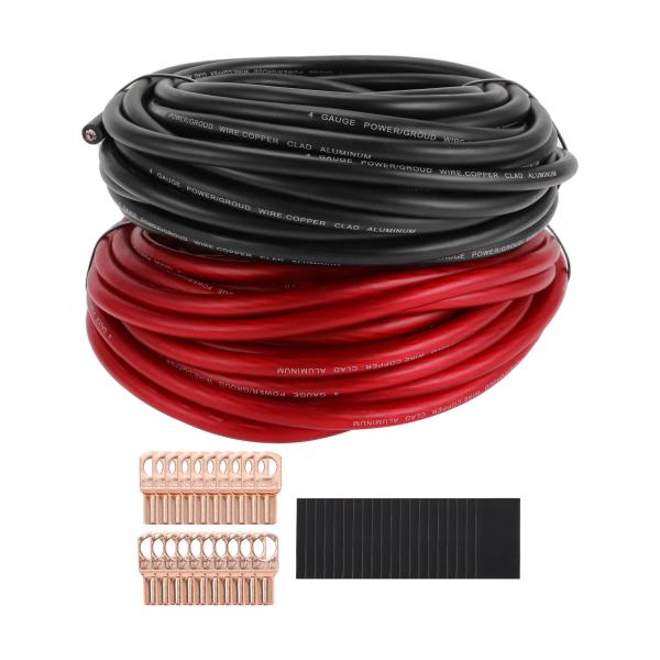 Motoforti ユニバーサルグラウンドワイヤーパワーワイヤー50FT完全絶縁＆ソフトタッチジャケ...