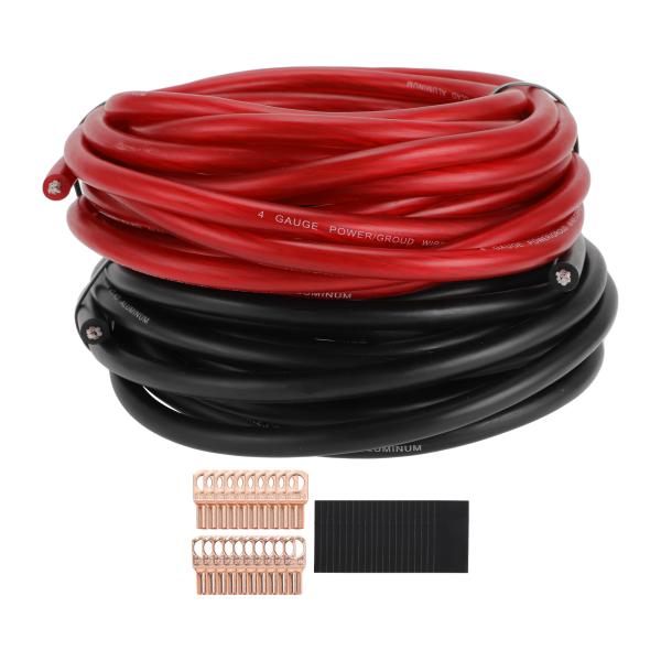 Motoforti ユニバーサルグラウンドワイヤーパワーワイヤー25FT完全絶縁＆ソフトタッチジャケ...