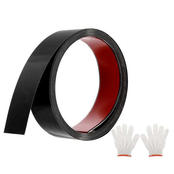 uxcell 16.4ft x 1.57" ウォールトリム成形トリム ピールアンドスティック自己粘着...