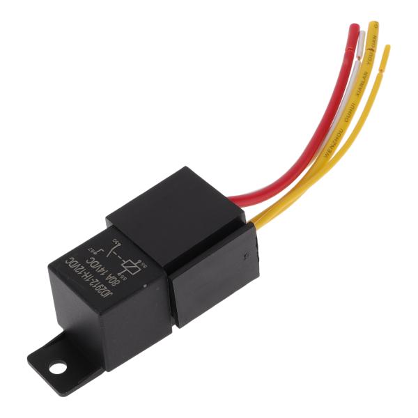 A ABSOPRO 4 Pins 80A 12V オートリレー ハーネスソケット付き 防水カーリレー...