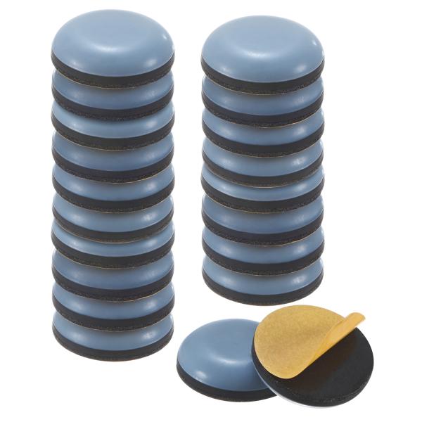 M METERXITY 20個入りの家具スライダー 0.86インチ直径のPTFEパッド自己粘着式ムー...