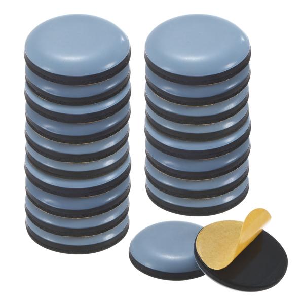 M METERXITY 20個入りの家具スライダー 直径1インチのPTFEパッド自己粘着式ムーバーグ...