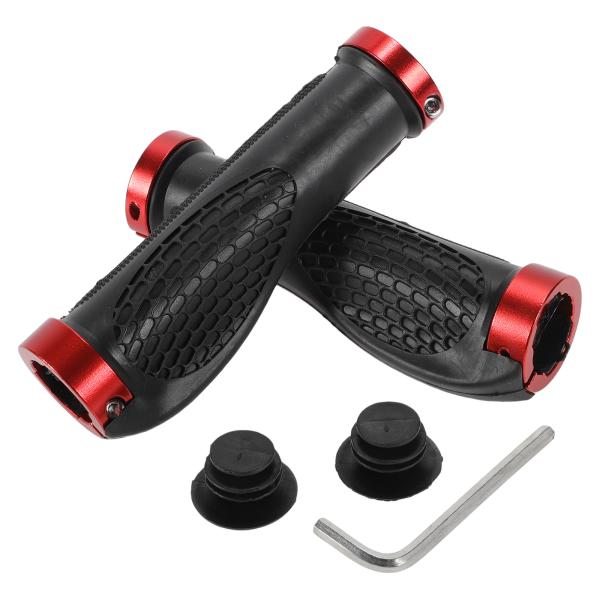 BULLSPANN 1セット ツール付き自転車ハンドルバーグリップ 滑り止め 人間工学構造 自転車グ...