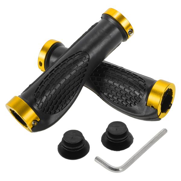 BULLSPANN 1セット ツール付き自転車ハンドルバーグリップ 滑り止め 人間工学構造 自転車グ...