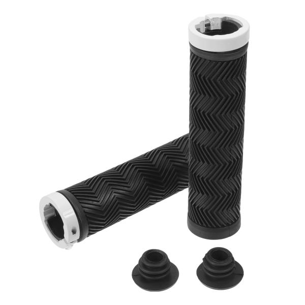 BULLSPANN 1セット 自転車ハンドルバーグリップ 滑り止め 人間工学設計 自転車グリップ ロ...