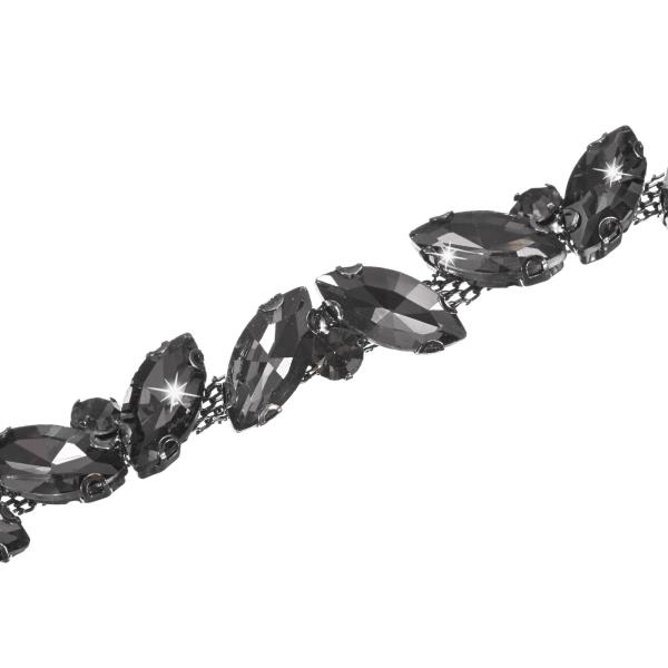 M METERXITY 水晶ラインストーンチェーントリム 3ヤード水晶ブ ライダルコスチュームフラワ...