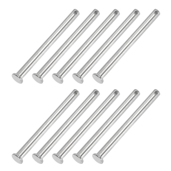 PATIKIL 8 x 100 mm シングルホールクレビスピン 10個304ステンレスヒッチピンロ...