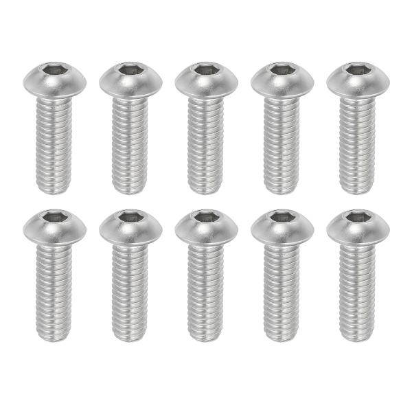 PATIKIL 3/8-16x1-1/4" 六角穴付ボルト 10個 304ステンレス鋼全ネジ ソケッ...