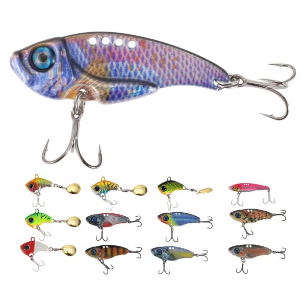 CAPASTEC メタルバイブ バイブレーション ルアー 鉄板バイブ 釣り ルアー 淡水と海水用 1...