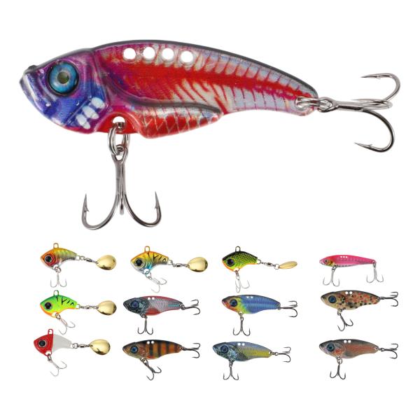 CAPASTEC メタルバイブ バイブレーション ルアー 鉄板バイブ 釣り ルアー 淡水と海水用 1...