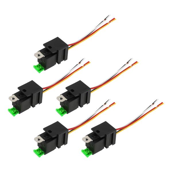 A ABSOPRO 4 Pins 12V 30A オートリレー ハーネスソケット付き 防水カーリレー...