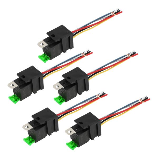A ABSOPRO 5 Pins 24V 30A オートリレー ハーネスソケット付き 防水カーリレー...