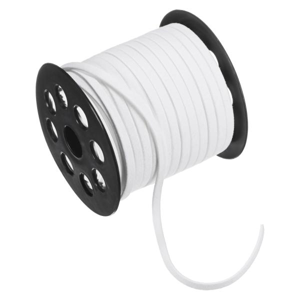 M METERXITY フェイクスエードレザーコード 50ヤード5mmフラットスエードレザーレース ...