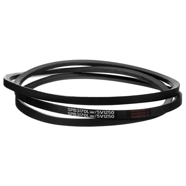 uxcell 5V1250 Vベルト クラシックラ ップラバーベルト125"外周x 0.62"幅x ...