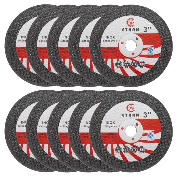 uxcell 10枚入り カットオフホイール 3インチ×1/20インチ×3/8インチ 極薄カットオフ...